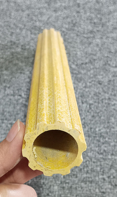 Αντιγλιστρικό προφίλ Frp Pultrusion Profile Frp Ladder Rung Frp Plum hollow Tube Για την κατασκευή κτιρίων